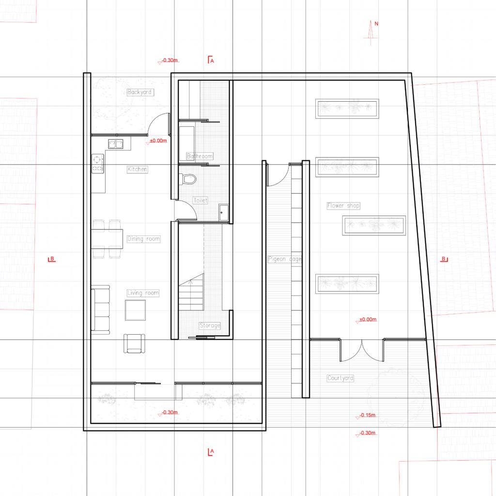 2d Building Drawing With Dimensions